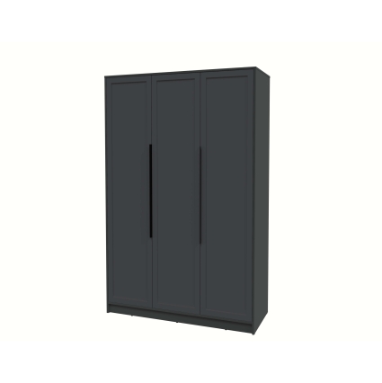 Шкаф распашной Тренд КТ-Ш3 (Антрацит ЛДСП/ Пепел ЛМДФ) Ш1360 В2128 Г547 Шкаф распашной Тренд КТ-Ш3 (Антрацит ЛДСП/ Пепел ЛМДФ) Ш1360 В2128 Г547